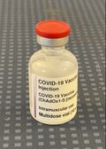 COVID-19 vaccine AstraZeneca Jan 2021 (vial).jpg
